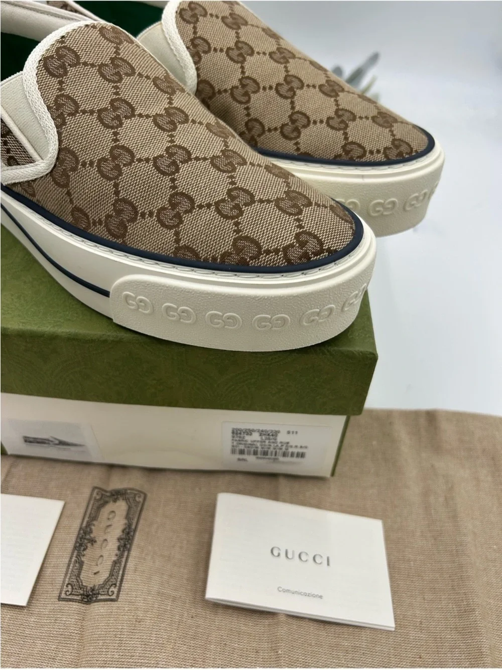 Women’s Gucci tennis 1977 slip on sneakers size 38.5 made in Italy
